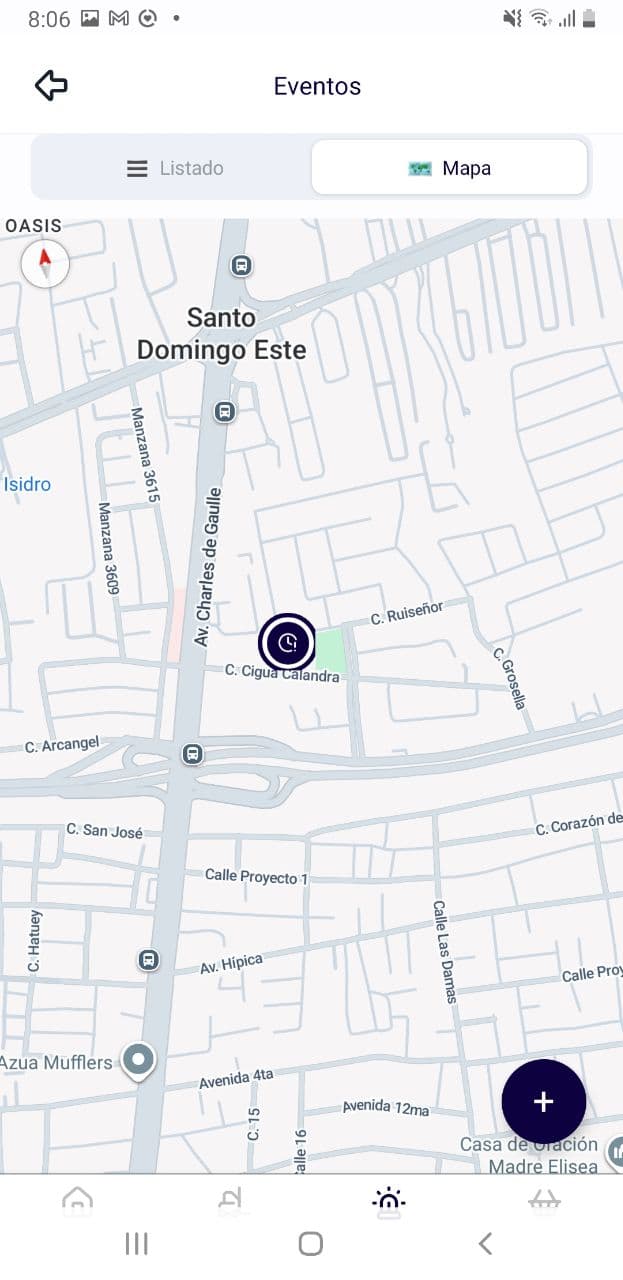 Mapa en vivo